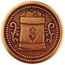 Монета штампованная 1 МИЛЛИОН ДОЛЛАРОВ